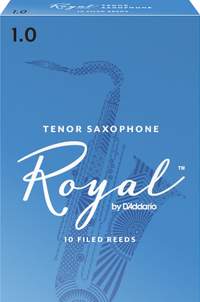 Royal by D'Addario Tenor Sax Reeds, Strength 1, 10-pack