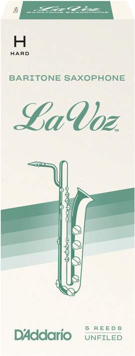 La Voz Baritone Saxophone Reeds, Hard, 5 Pack