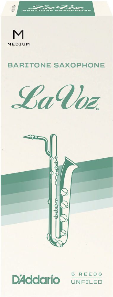 La Voz Baritone Saxophone Reeds, Medium, 5 Pack