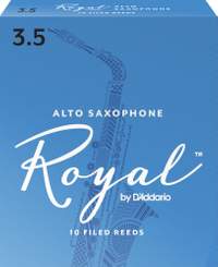 Royal by D'Addario Alto Sax Reeds, Strength 3.5, 10-pack