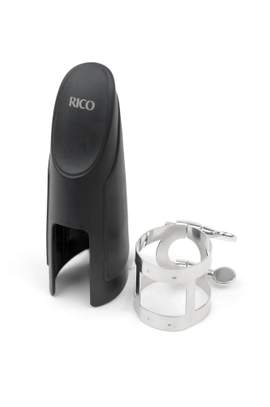Rico Ligature & Cap, Tenor Saxophone (Hard Rubber), Nickel