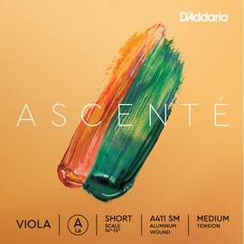 D'Addario Ascenté Viola A String, Short Scale, Medium Tension