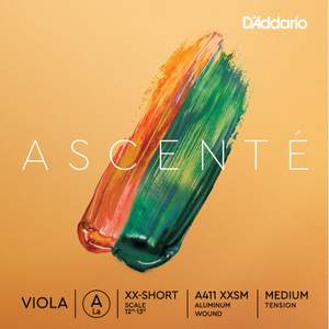 D'Addario Ascenté Viola A String, Extra-Extra-Short Scale, Medium Tension