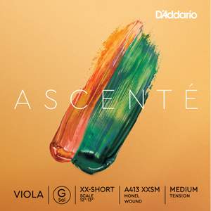 D'Addario Ascenté Viola G String, Extra-Extra-Short Scale, Medium Tension