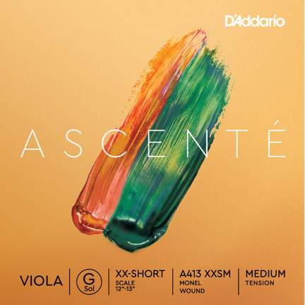 D'Addario Ascenté Viola G String, Extra-Extra-Short Scale, Medium Tension