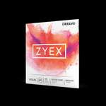 D'Addario Zyex Violin String Set with Silver D, 4/4 Scale, Medium Tension Product Image