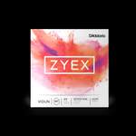 D'Addario Zyex Violin String Set with Silver D, 4/4 Scale, Medium Tension Product Image