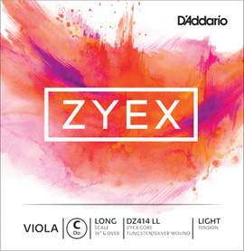 D'Addario Zyex Viola Single C String, Long Scale, Light Tension