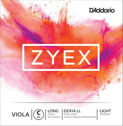 D'Addario Zyex Viola Single C String, Long Scale, Light Tension