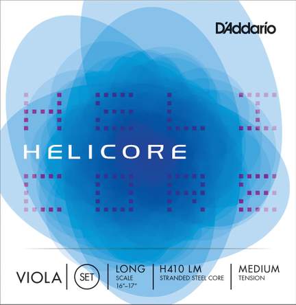 D'Addario Helicore Viola String Set, Long Scale, Medium Tension