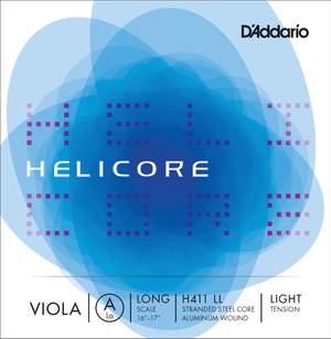 D'Addario Helicore Viola Single A String, Long Scale, Light Tension