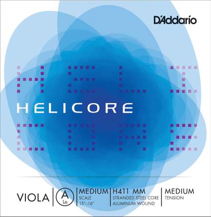D'Addario Helicore Viola Single A String, Medium Scale, Medium Tension
