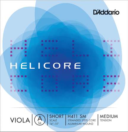 D'Addario Helicore Viola Single A String, Short Scale, Medium Tension