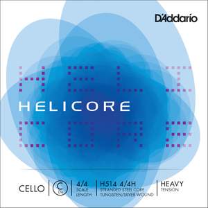 D'Addario Helicore Cello Single C String, 4/4 Scale, Heavy Tension