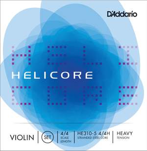 D'Addario Helicore Violin 5-String Set, 4/4 Scale, Heavy Tension
