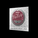 D'Addario Pro-Arte Violin String Set with Wound E, 4/4 Scale, Medium Tension Product Image