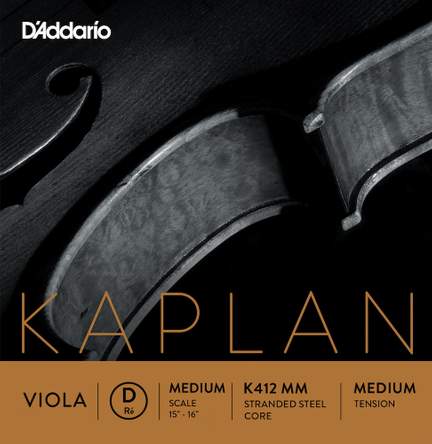 D'Addario Kaplan Forza Viola Single D String, Medium Scale, Medium Tension