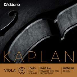 D'Addario Kaplan Forza Viola Single G String, Long Scale, Medium Tension