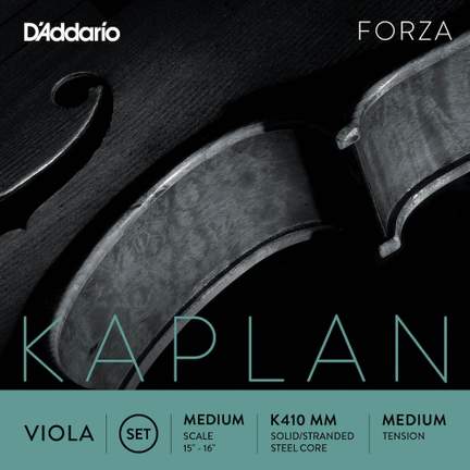 D'Addario Kaplan Forza Viola String Set, Medium Scale, Medium Tension