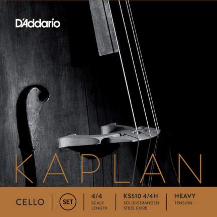 D'Addario Kaplan Cello String Set, 4/4 Scale, Heavy Tension