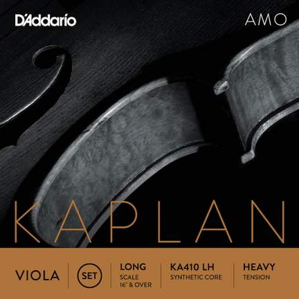 D'Addario Kaplan Amo Viola String Set, Long Scale, Heavy Tension