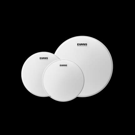 EVANS UV2 Coated Tom Pack - Standard (12", 13", 16")