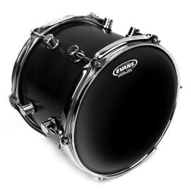 EVANS Black Chrome Drum Head, 8 Inch