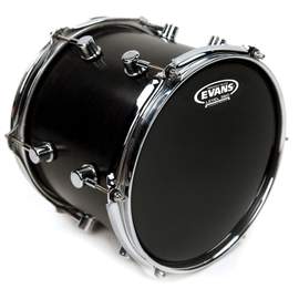 EVANS Resonant Black Drum Head, 15 Inch