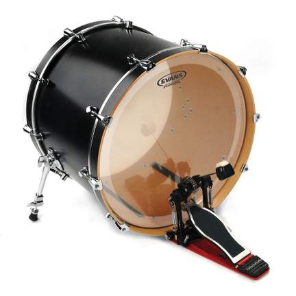EVANS EQ4 Clear Tom Hoop Drum Head, 16 Inch