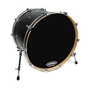 EVANS EQ3 Resonant Black Tom Hoop Drum Head, No Port, 16 Inch