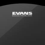 EVANS MX Black Marching Tenor Drum Head, 12 Inch Product Image