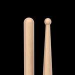 ProMark Finesse 7A Long Maple Drumstick, Small Round Wood Tip Product Image