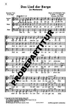 T. Ortelli: La Montanara / Lied der Berge