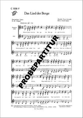 T. Ortelli: Das Lied der Berge