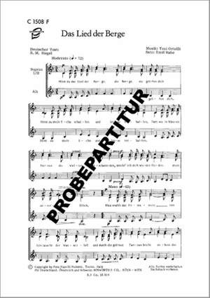 T. Ortelli: Das Lied der Berge