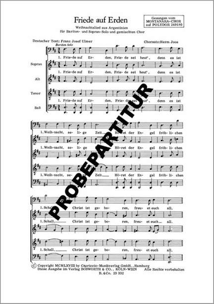 Friede auf Erden