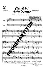 Gotthilf Fischer: Groß ist dein Name