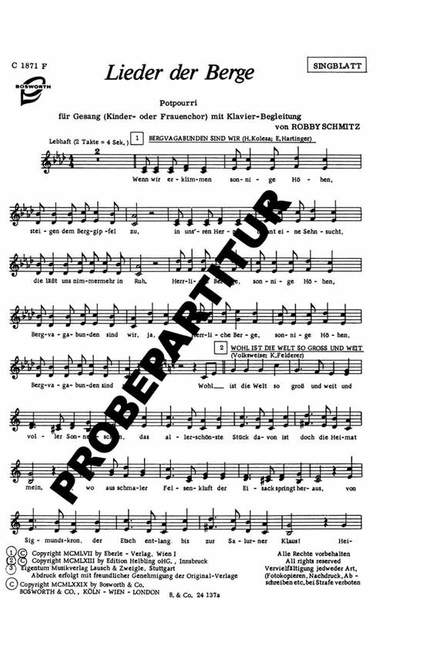 Lieder der Berge
