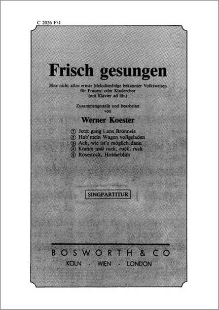 Frisch gesungen