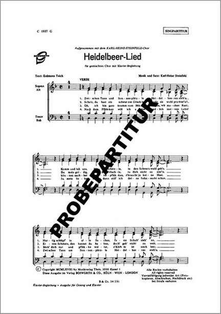 Heidelbeer-Lied
