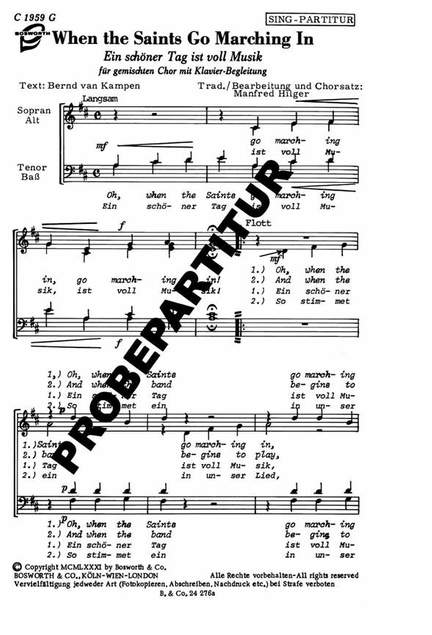 When the Saints Go Marching In