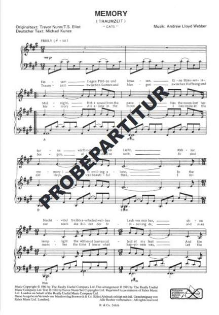 Andrew Lloyd Webber: Memory aus Cats