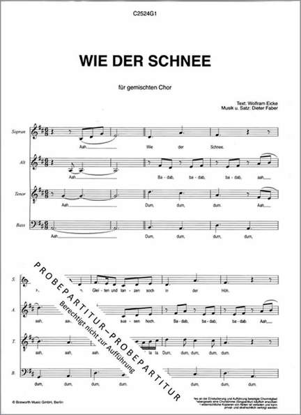 Wie der Schnee
