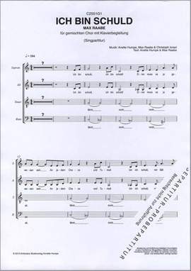 Max Raabe: Ich bin Schuld - Piano Part