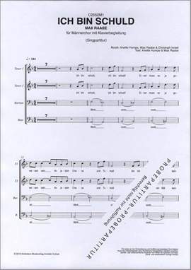 Max Raabe: Ich bin Schuld - Piano Part