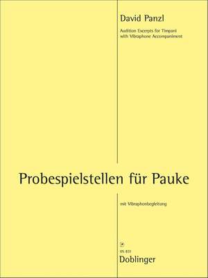 David Panzl: Probespielstellen Für Pauke