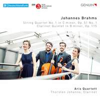 Johannes Brahms: String Quartet No. 1 & Clarinet Quintet, Op. 115