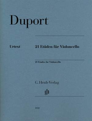 Duport, Jean-Louis: 21 Etudes for Violoncello