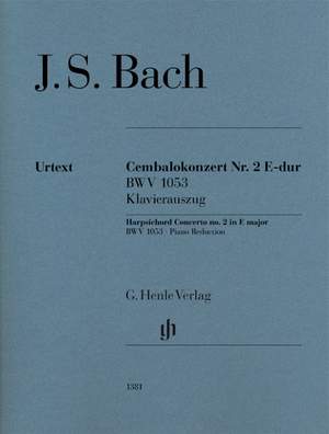 Bach, Johann Sebastian: Harpsichord Concerto no. 2 in E major BWV1053