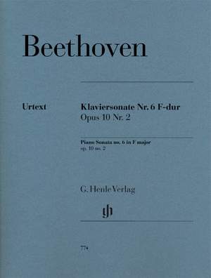 Beethoven L V Piano Sonata No 6 F Major Op 10 No 2 Op 10 2 Presto Music